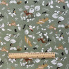 Printed Cotton SIGOLIN Rosemary / Camel